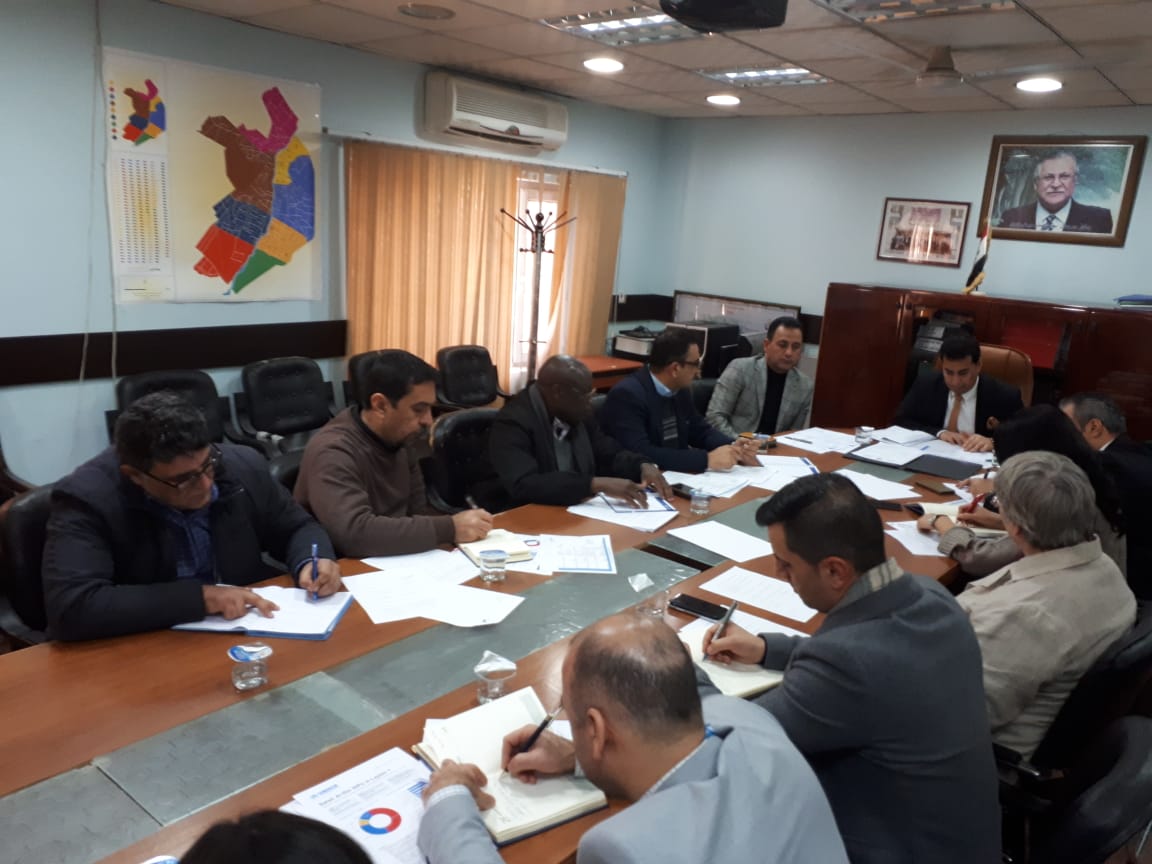اجتماع لبحث آلية اعادة النازحين في مخيمات كركوك الى محافظاتهم الكريمة.