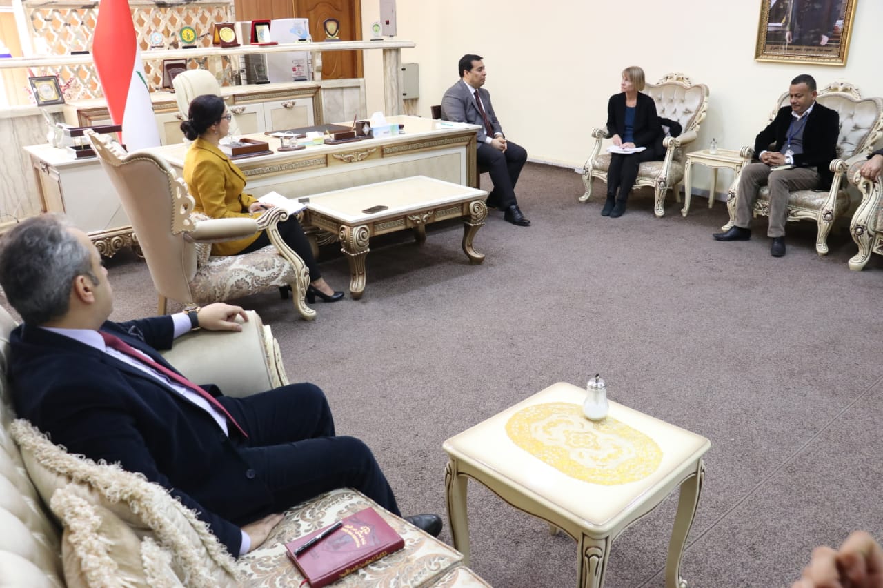   بحث اوضاع النازحين ,وغلق مخيمات النزوح في كركوك 