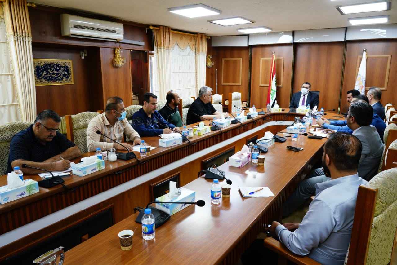 الجبوري  يوجه بأستكمال كافة متطلبات انجاز الملعب الاولمبي في كركوك .