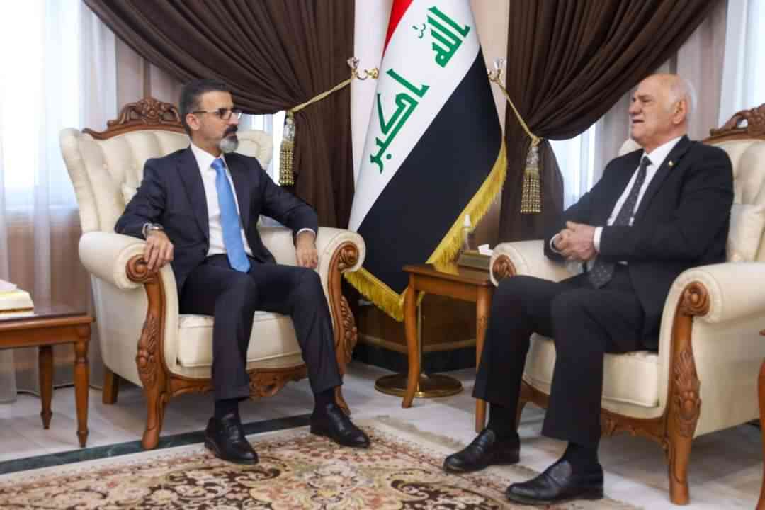 معالي وزير الموارد المائية ..  يبحث مع محافظ كركوك ، جهود التعاون المشترك ..