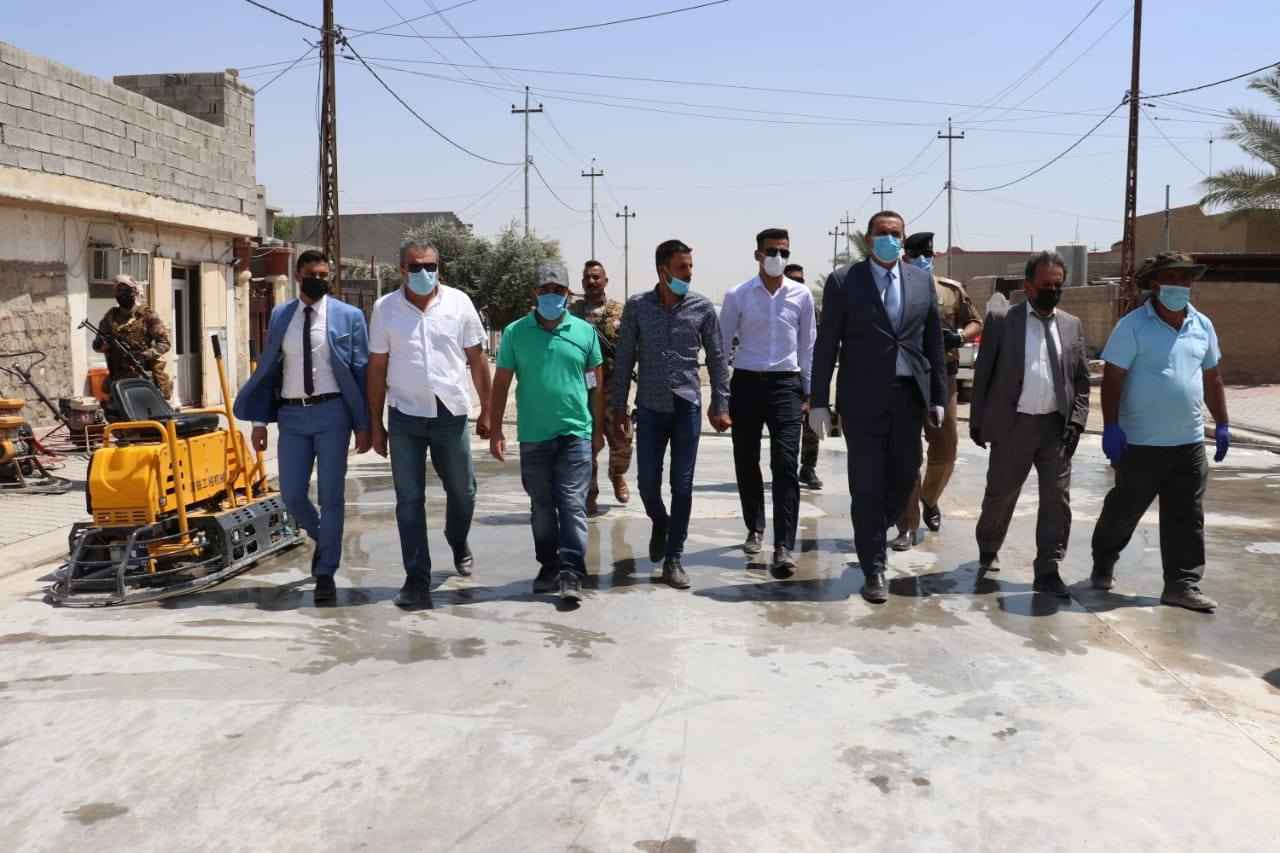 الجبوري  يتابع اعمال تطوير عصرية الشيخ علي الدحام جنوب واحد حزيران 