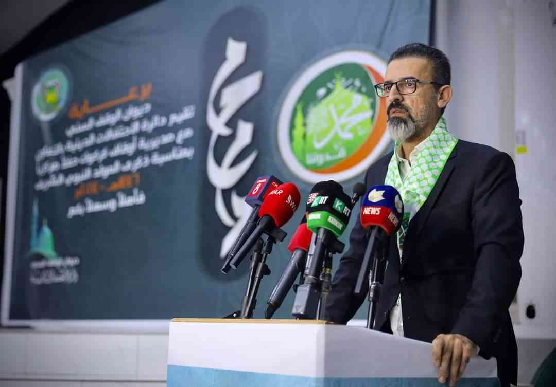 محافظ كركوك ريبوار طه ..  يحضر الحفل المركزي بمناسبة ذكرى المولد النبوي الشريف . 