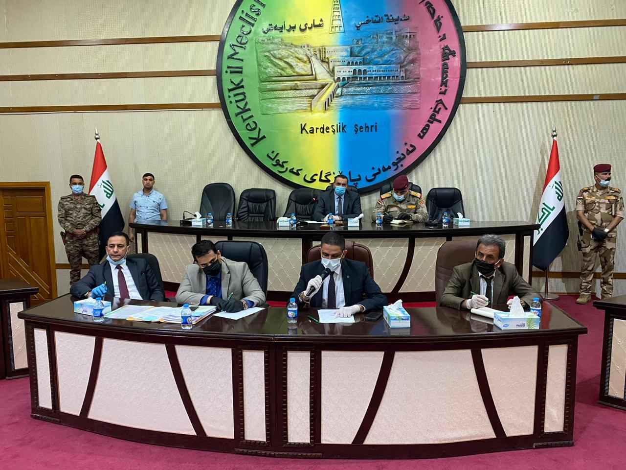 خلية الازمة في كركوك  تقرر فرض حظر تجوال ،والالتزام بقرارات وتوصيات اللجنة العليا للسلامة  الوطنية ..