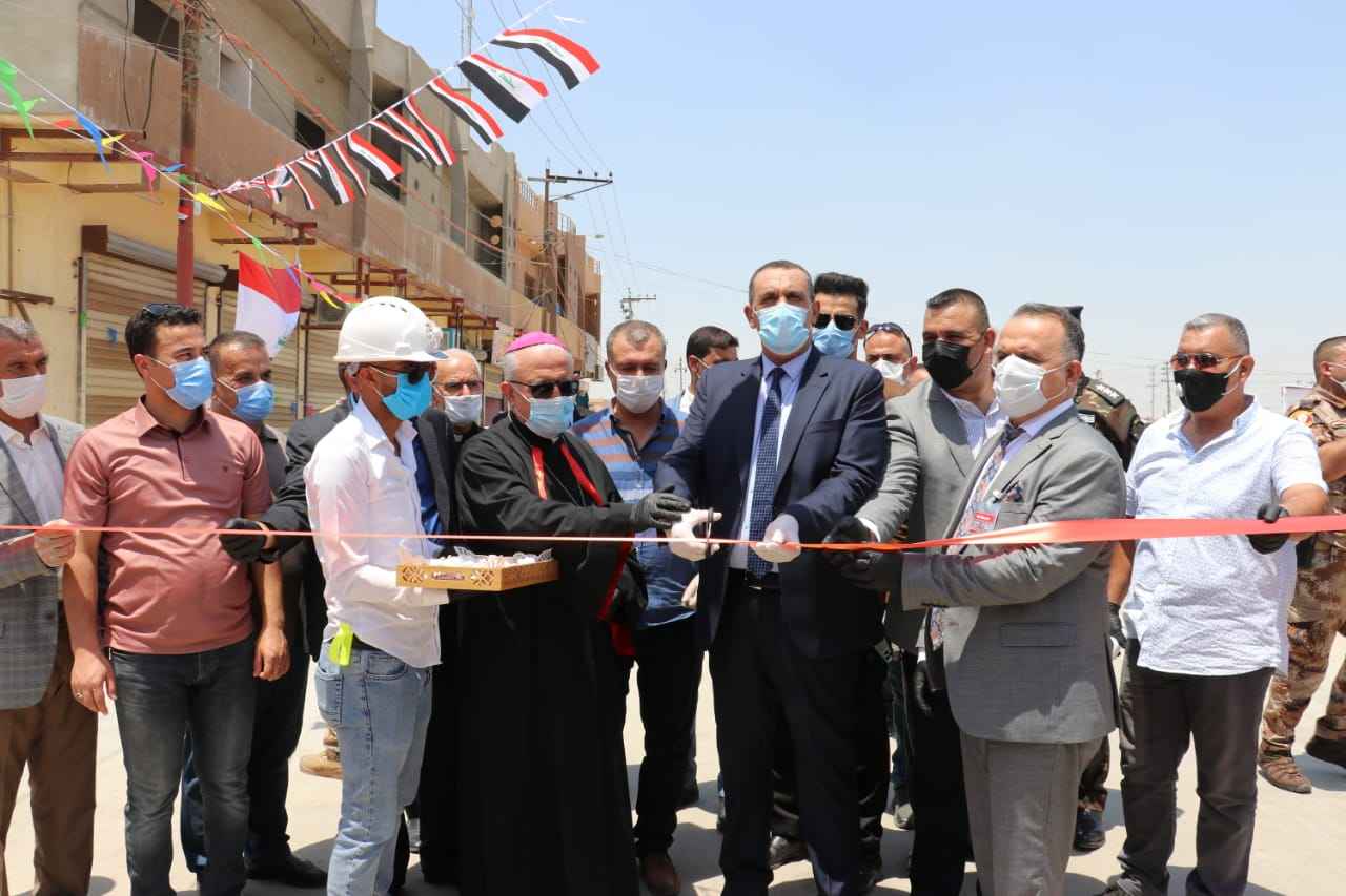  محافظ كركوك  يفتتح مشروع تأهيل الحي العسكري 