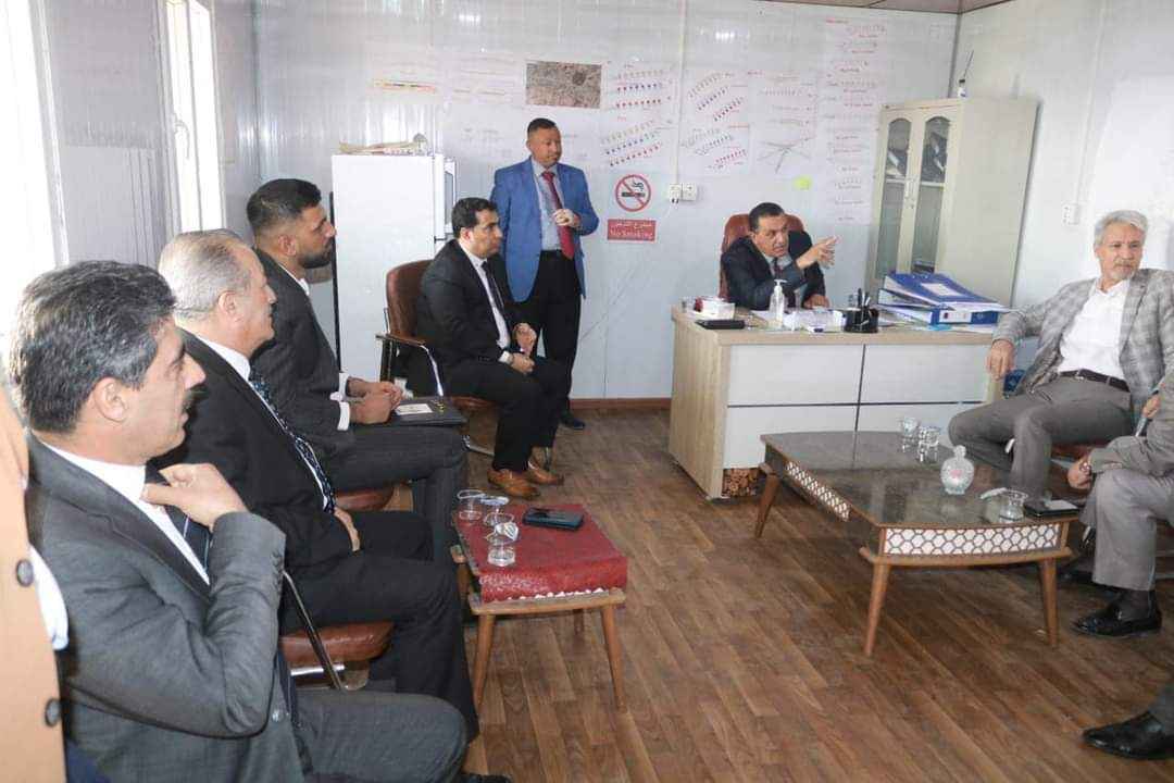 السيد محافظ كركوك  يزور مشروع نفق ومجسر الاحتفالات في مدينة كركوك .