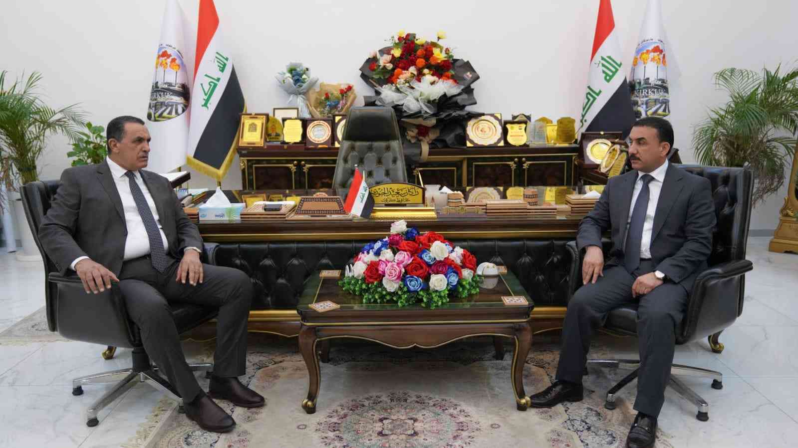 معالي وزير التربية   يصل الى مدينة كركوك ،ويبحث مع محافظ كركوك دعم القطاع التربوي .