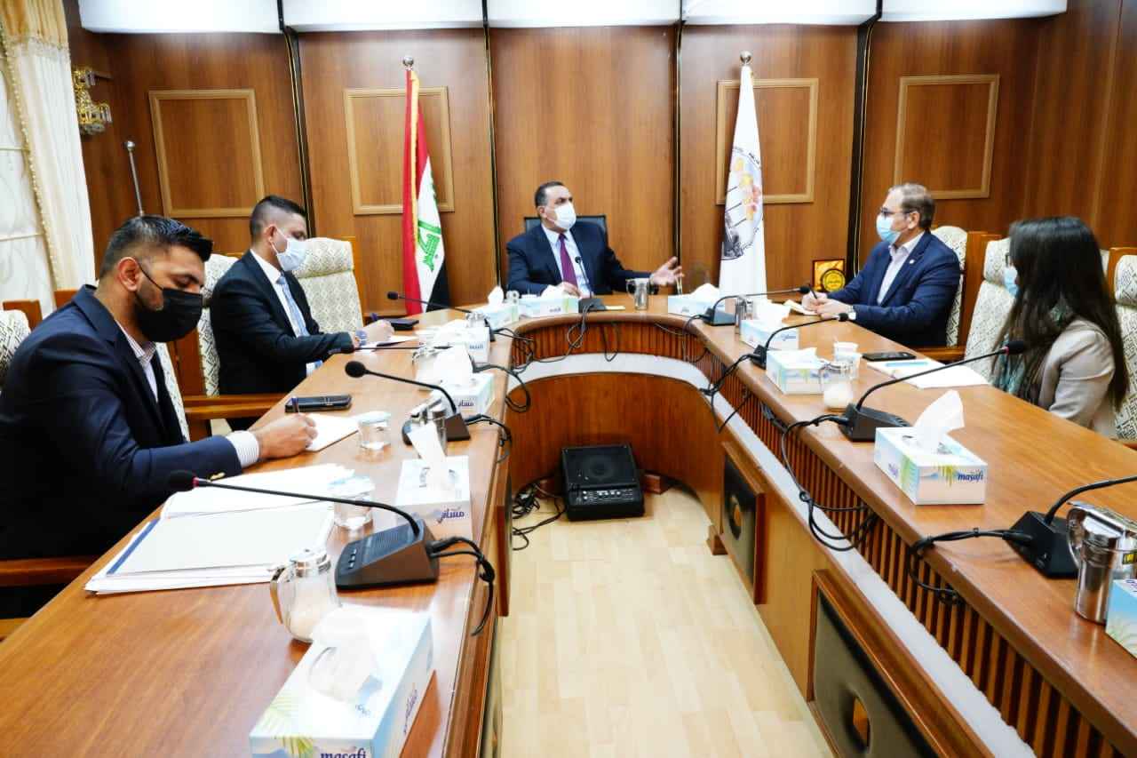 الجبوري  يؤكد اهمية تكثيف جهود اللجنة الدولية للصليب الأحمر  في اعمار  المناطق المحررة ودعم  القطاع الصحي في عموم كركوك .