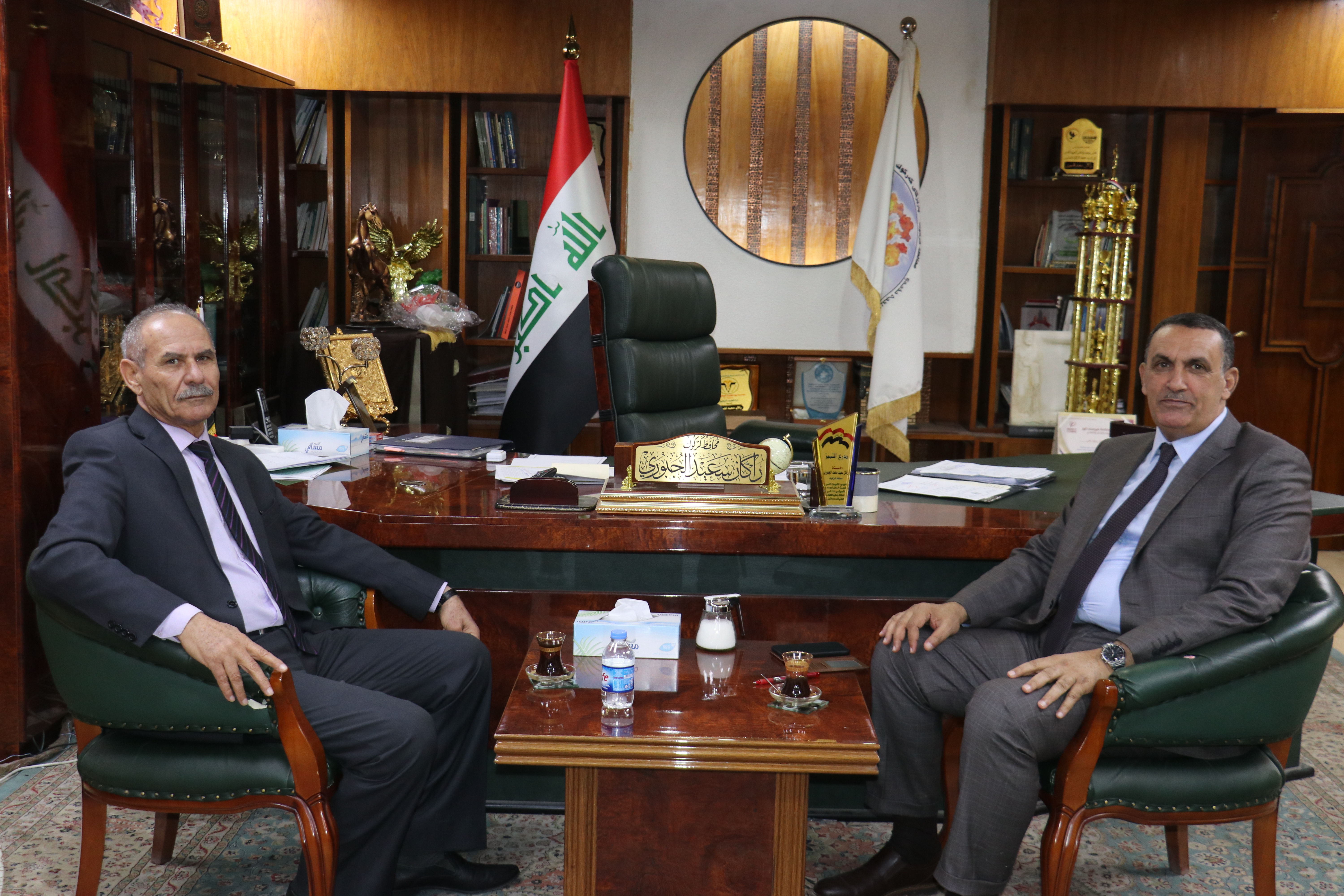 محافظ كركوك ورئيس محكمة أستئناف كركوك  يؤكدان على دعم جهود خدمة مواطني المحافظة 