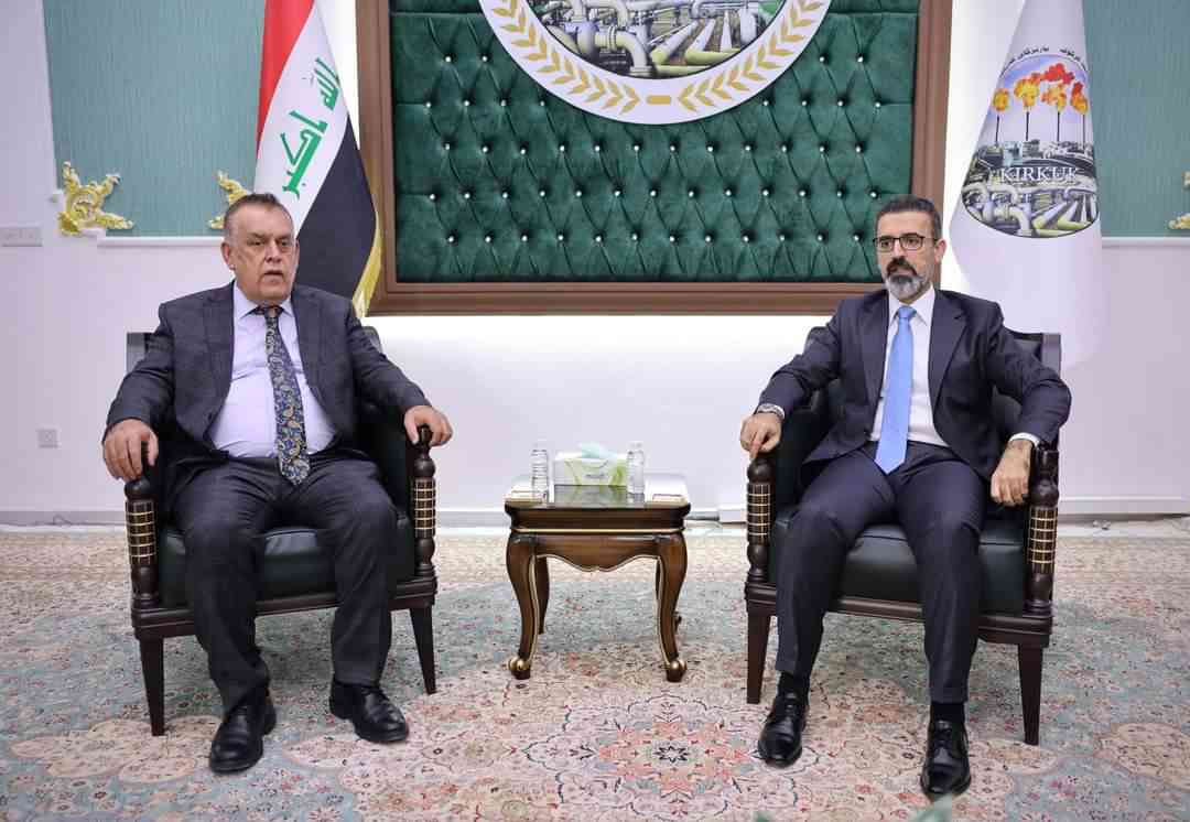 في زيارة دعم وتهنئة ..  الاتحاد الوطني الكوردستاني يقدم التهنئة لادارة كركوك 