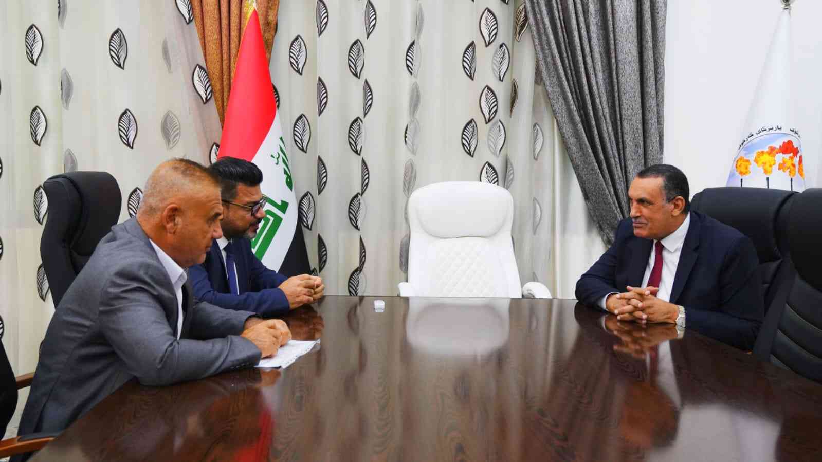 الجبوري .. يبحث مع الدكتور كيلان قادر ،جهود التعاون  المشترك وضمان حقوق مواطني كركوك .