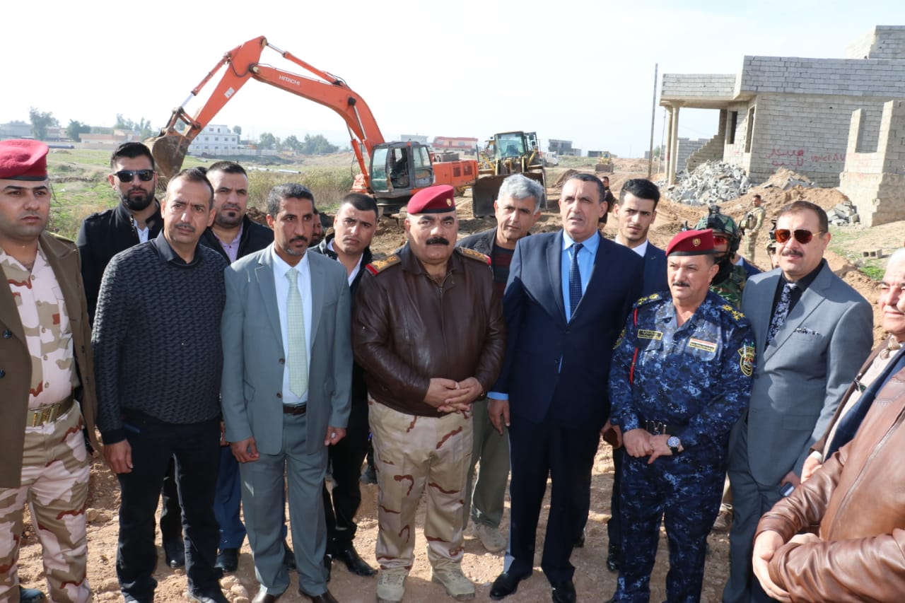  الجبوري  وحربيه  يشرفان على انطلاق أعمال تأهيل وتطوير حي التأخي في قضاء الدبس 