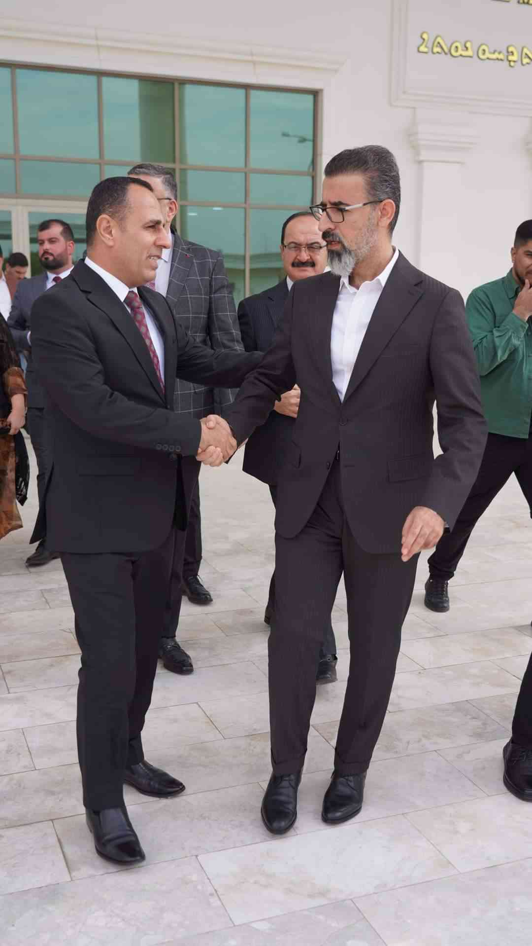 محافظ كركوك ريبوار طه مصطفى  يستقبل رئيس الهيئة العامة للمناطق الكوردستانية خارج إدارة حكومة إقليم كوردستان .
