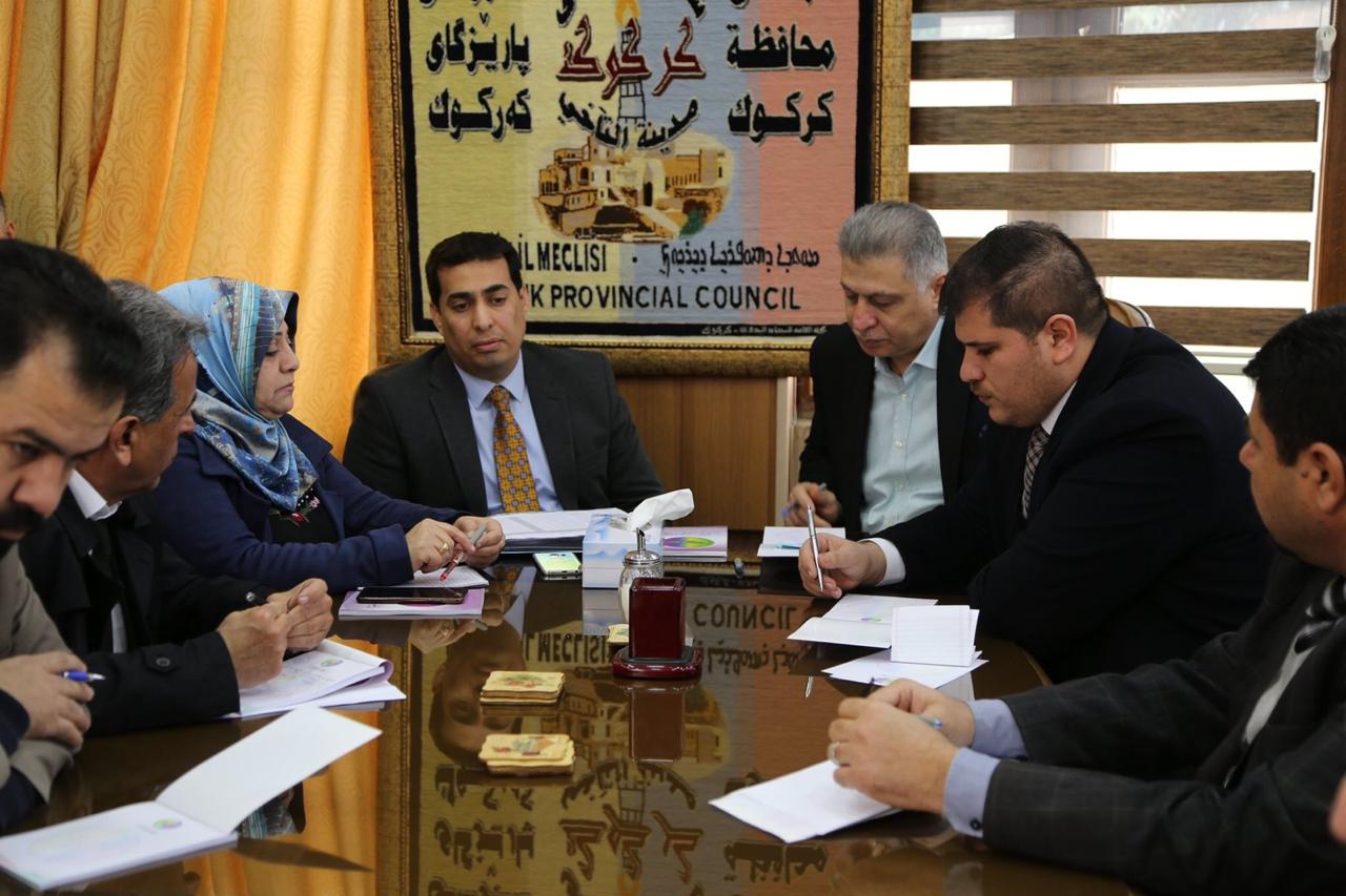 عددا من اعضاء مجلس النواب في كركوك يزور إدارة مجلس محافظة كركوك للتباحث حول آليات التنسيق  والتعاون  وتنفيذ مشاريعها الخدمية 