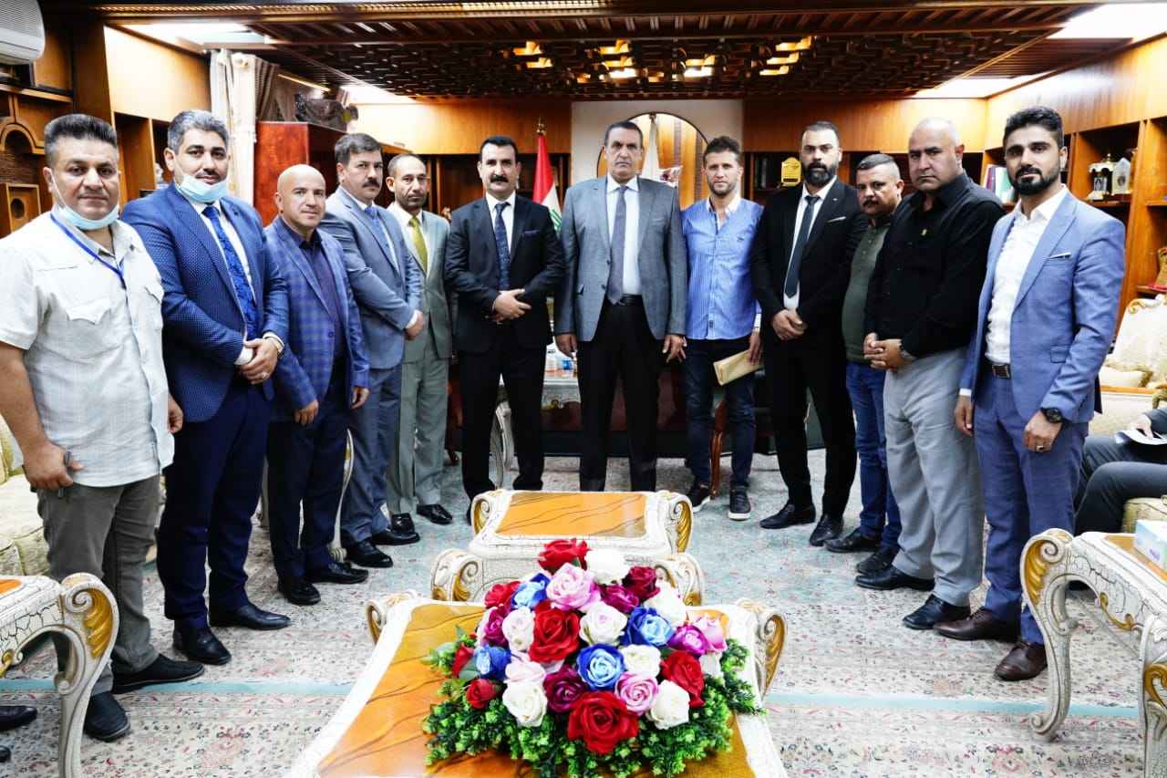     وزير الشباب والرياضة  يثمن جهود السيد محافظ كركوك