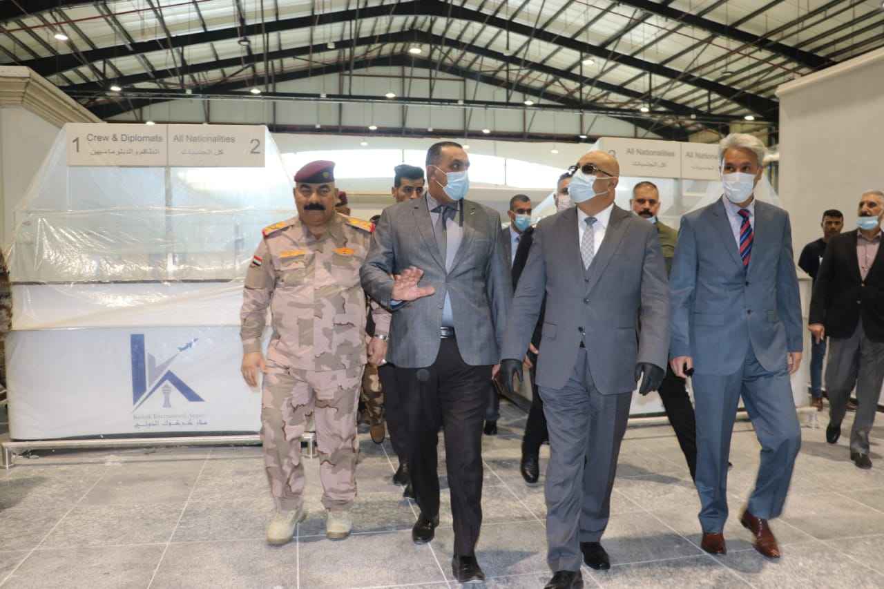 رئيس صندوق اعادة اعمار المناطق المتضررة،يزور مشروع مطار كركوك الدولي .