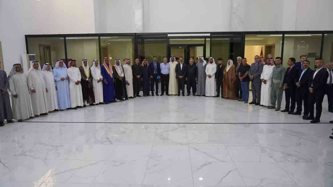 محافظ كركوك ريبوار طه ....  يستقبل عدد من الوجهاء والشخصيات الكريمة