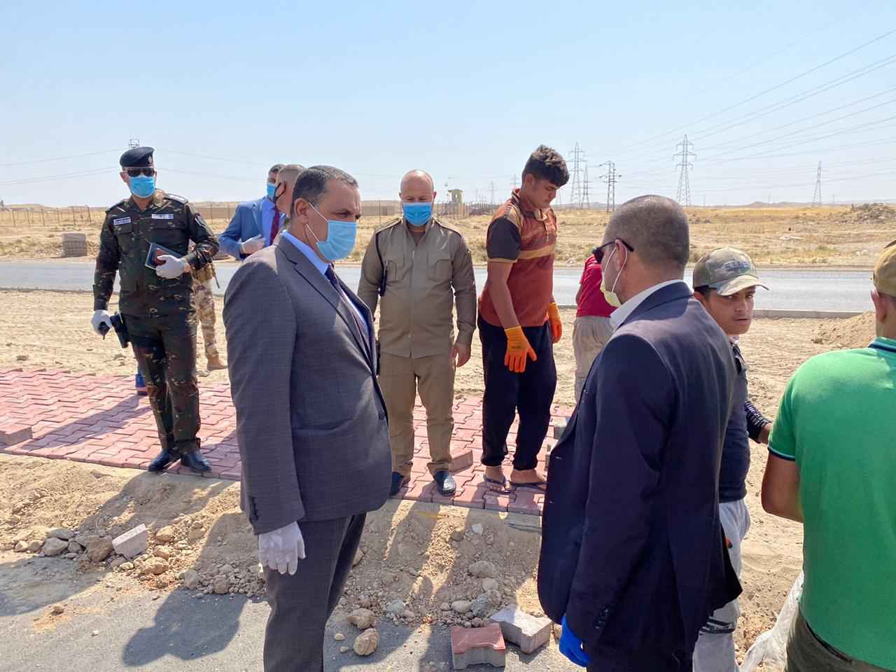 الجبوري  يتفقد عدد من المشاريع في ناحية تازه 