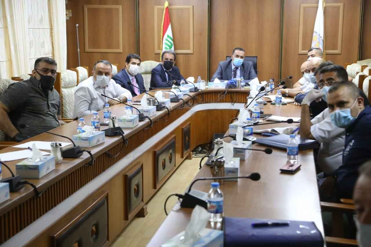 الجبوري  يبحث مع مختصين مشروع التصميم الاساس لمدينة كركوك 