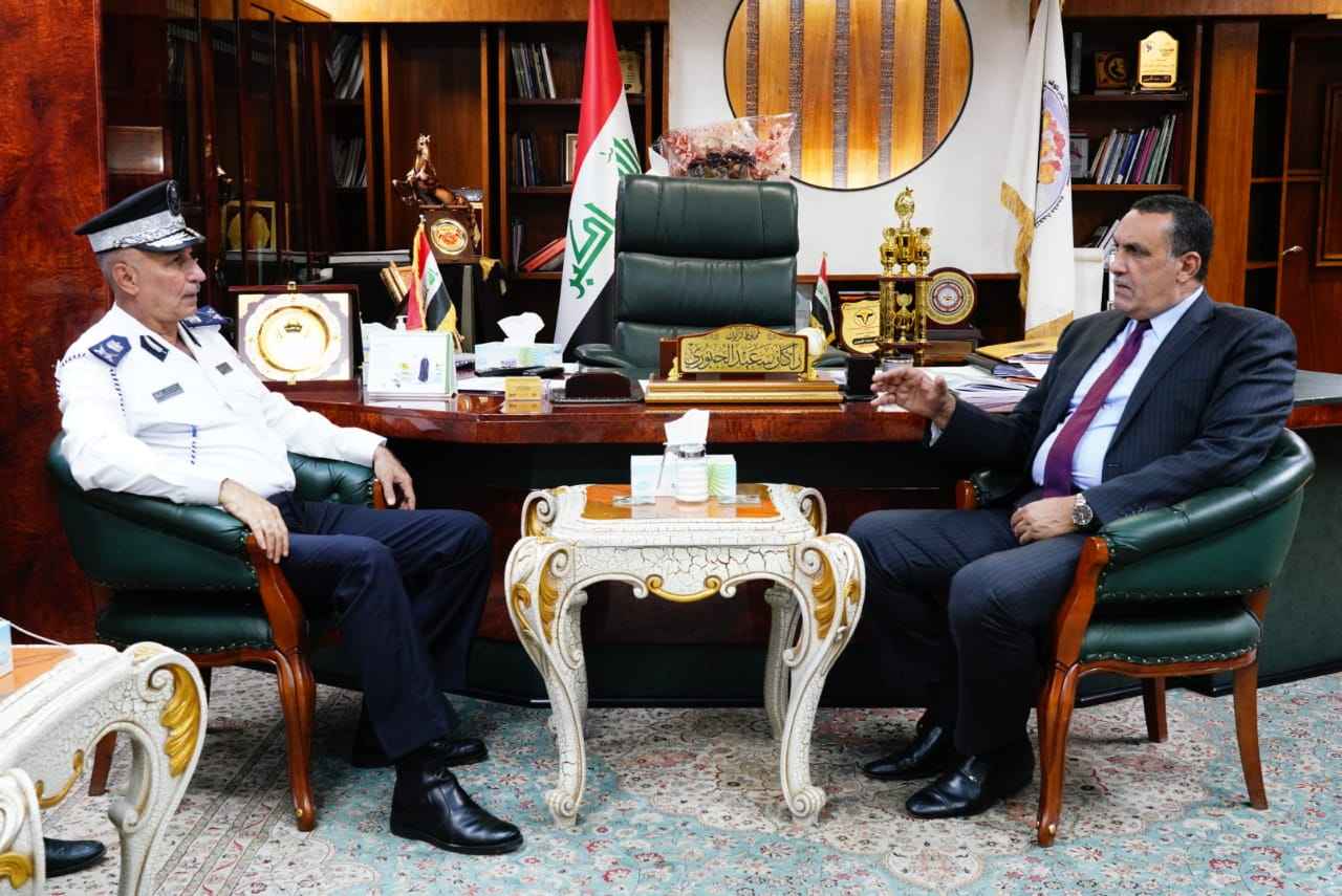 الجبوري  يبحث مع مدير المرور العام ،تامين متطلباتهم ودعمهم لخدمة مواطني كركوك والارتقاء بعملهم .