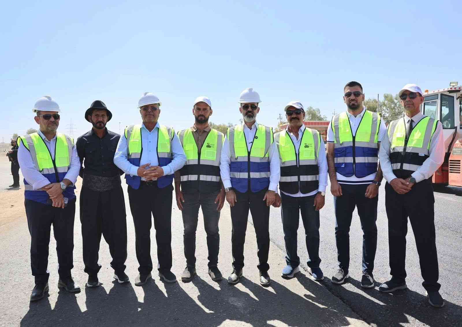 تابع السيد محافظ كركوك ريبوار طه￼  أعمال تنفيذ مشروع صيانة  طريق كركوك/ السليمانية ،بطول 24 كلم 