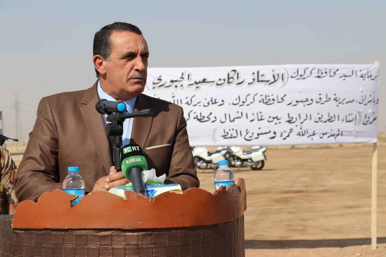    الجبوري  يفتتح طريق مشروع طريق يربط شركة غاز الشمال ومحطة كهرباء الشهيد عبد الله حمزه البياتي 