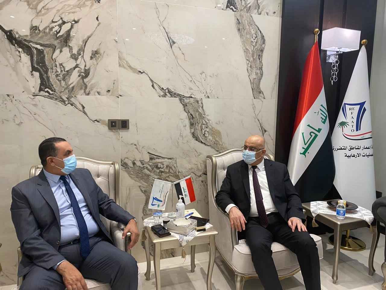 الجبوري  يبحث جهود الاسراع بتنفيذ مشاريع صندوق الاعمار في المناطق المحررة في كركوك 