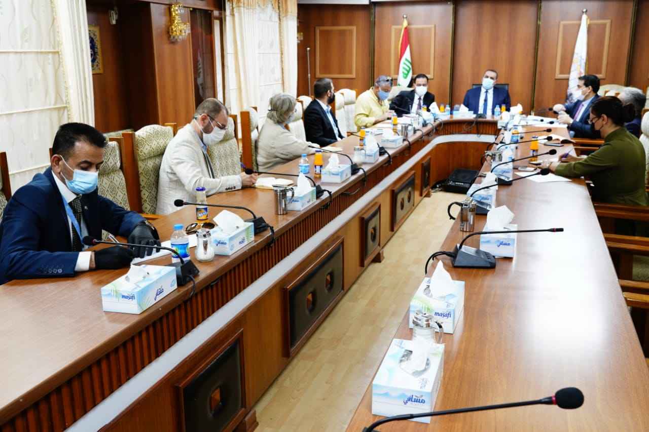 الجبوري  يؤكد اهمية دور المنظمات الدولية في دعم جهود اعادة الاستقرار واعمار المناطق المحرره ..