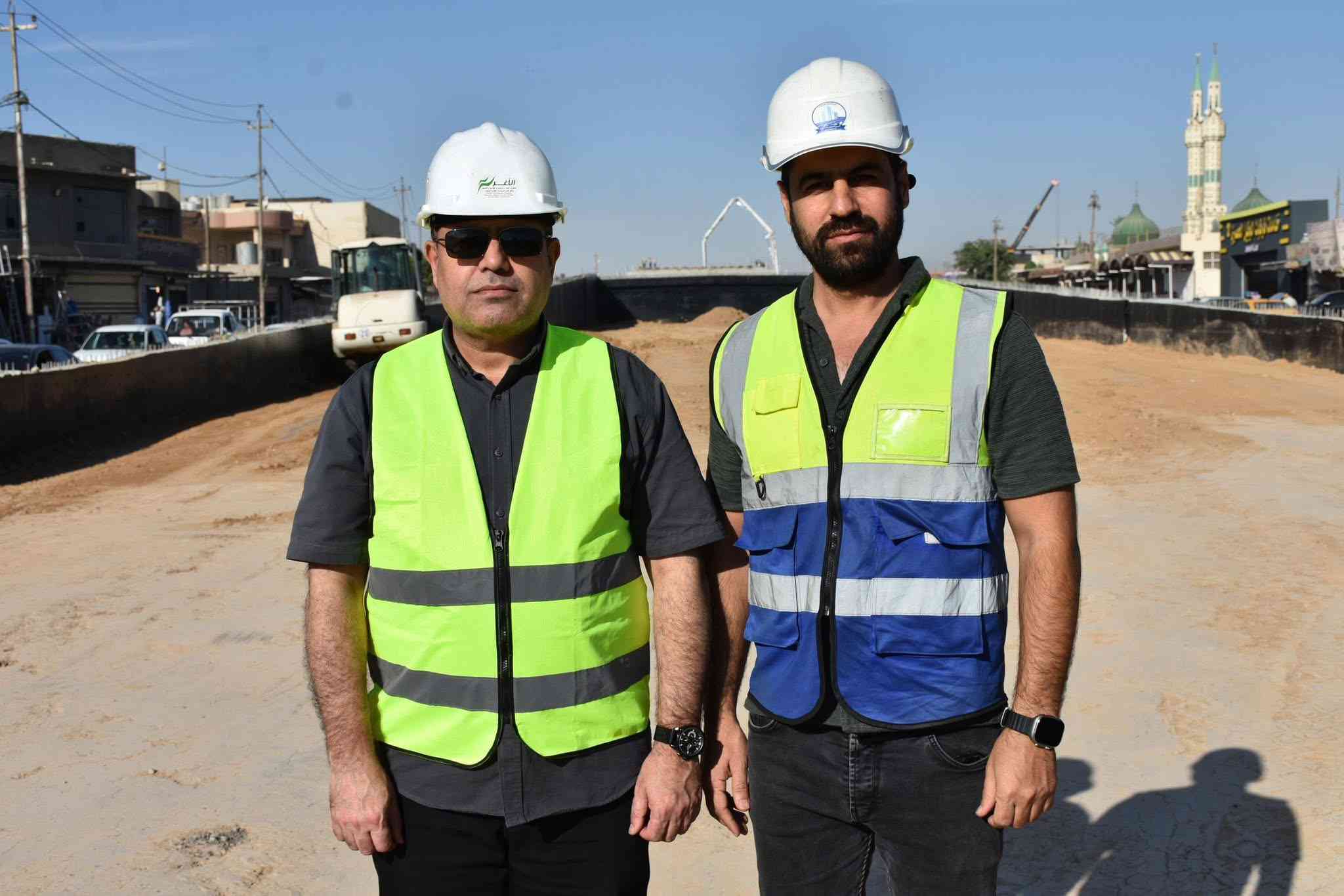 النائب الأول لمحافظ كركوك الدكتور ياوز حميد محمود يزور مشروع مجسر ونفق كراج بغداد، 