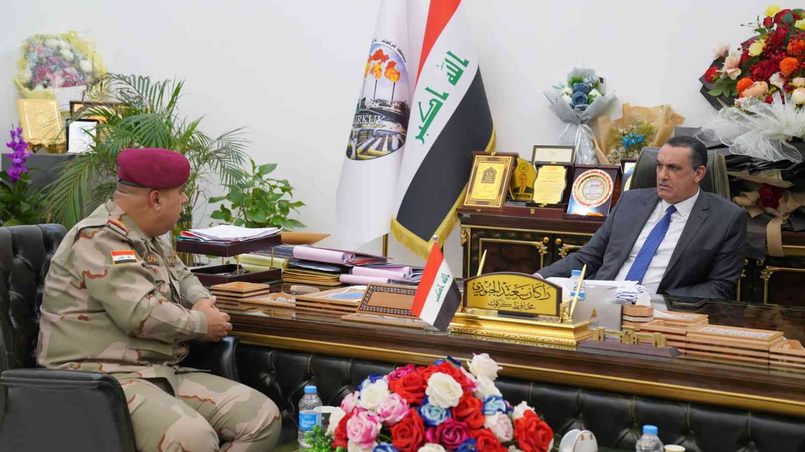 الجبوري ..  يلتقي قائد الفرقة الحادية عشر للجيش العراقي .