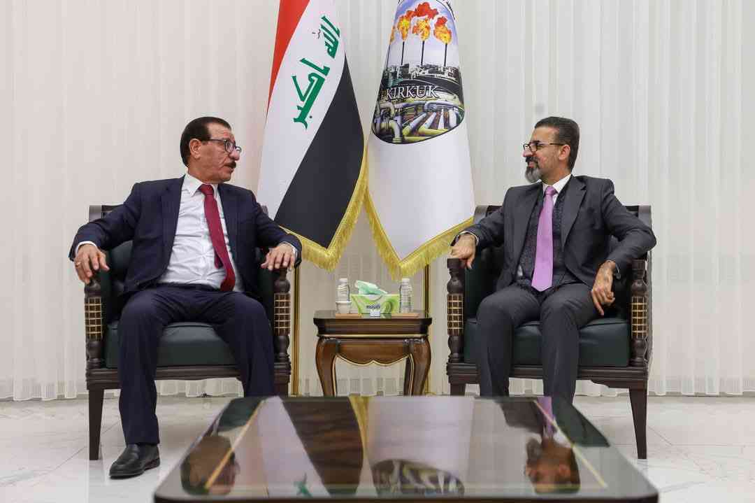 محافظ كركوك ريبوار طه مصطفى   يلتقي الـدكتور محمد كريم الخفاجي .