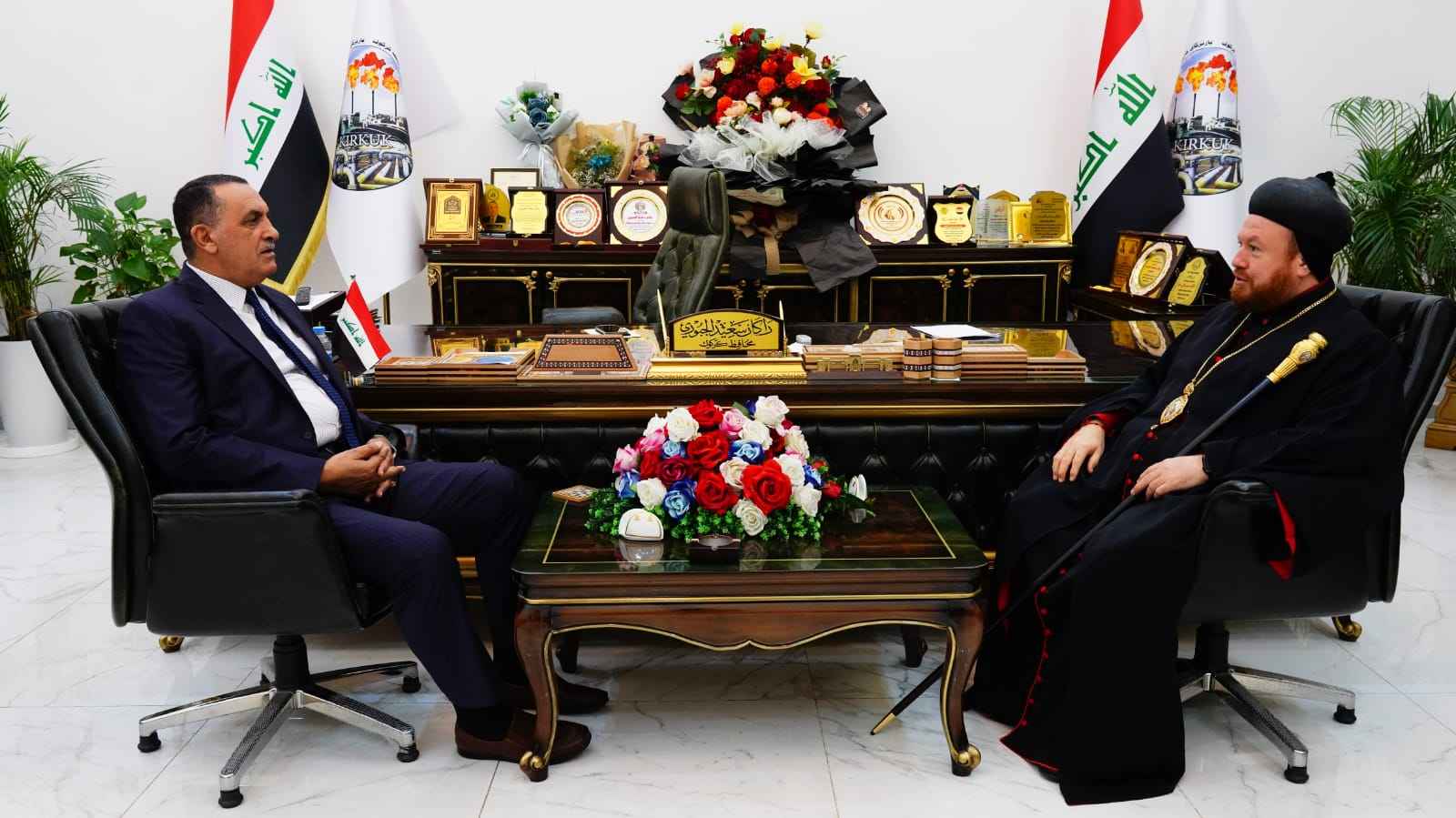 الجبوري .. يستقبل رئيس طائفة السريان الارثدوكس.