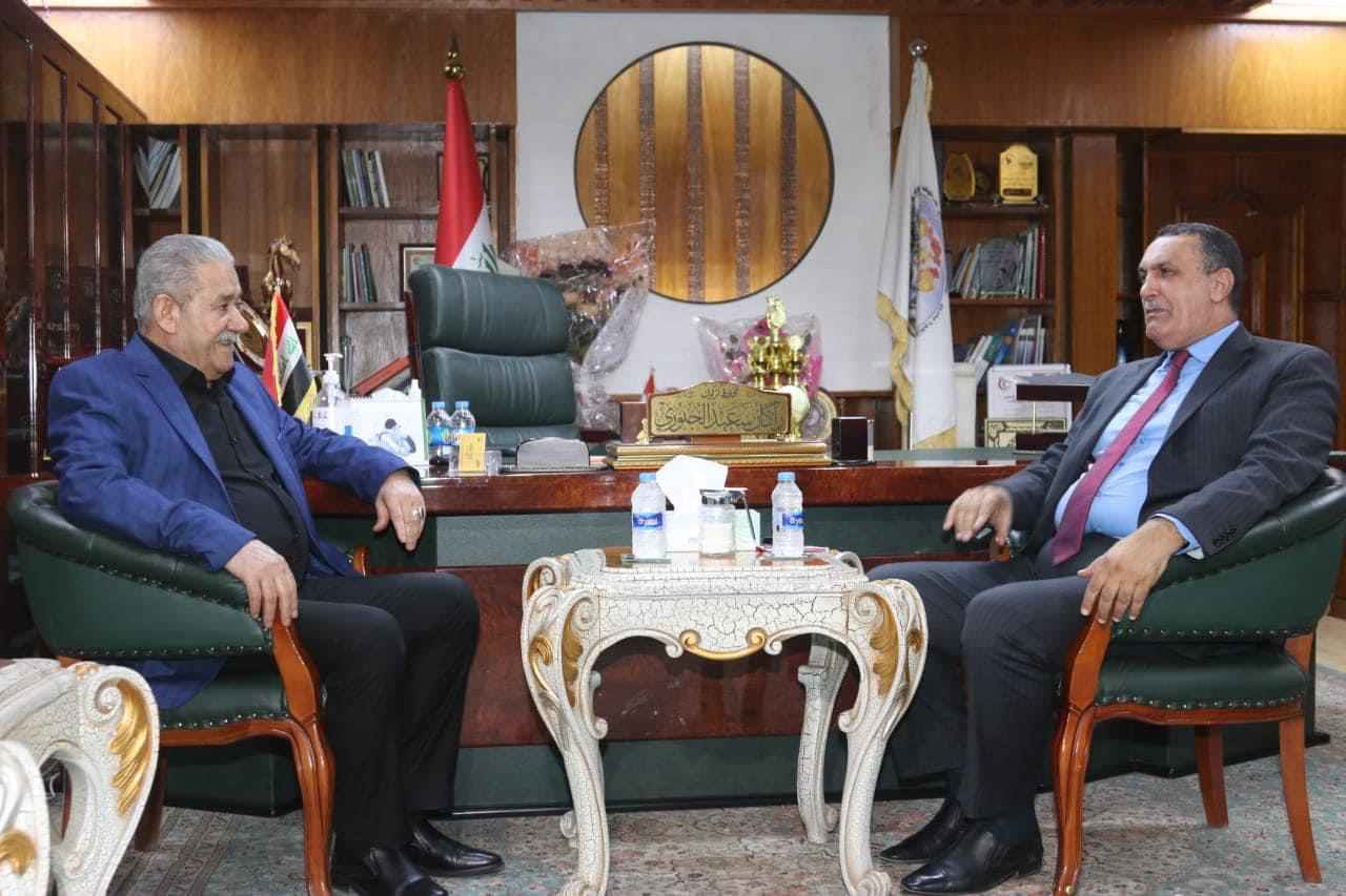 معالي رئيس جهاز الامن  يزور مبنى محافظة كركوك .