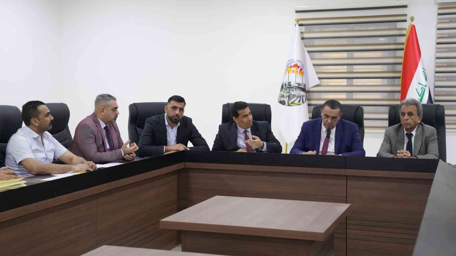 محافظ كركوك وفريقه الواحد .. يبحثون المشاريع المقترحة لمدينة كركوك ضمن موازنة العام 2023 .