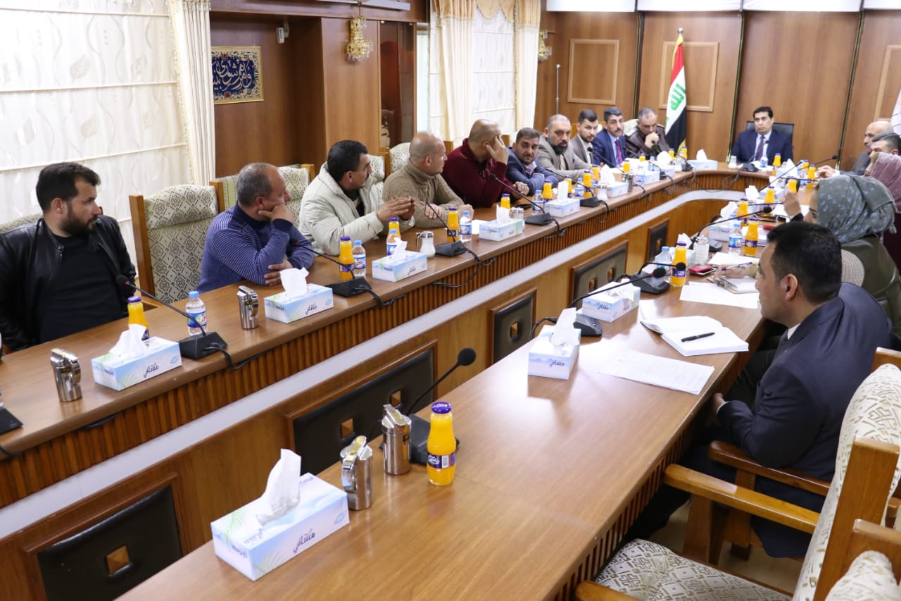   المعاون الفني  يترأس اجتماع لبحث اكمال متطلبات مطار كركوك المدني 