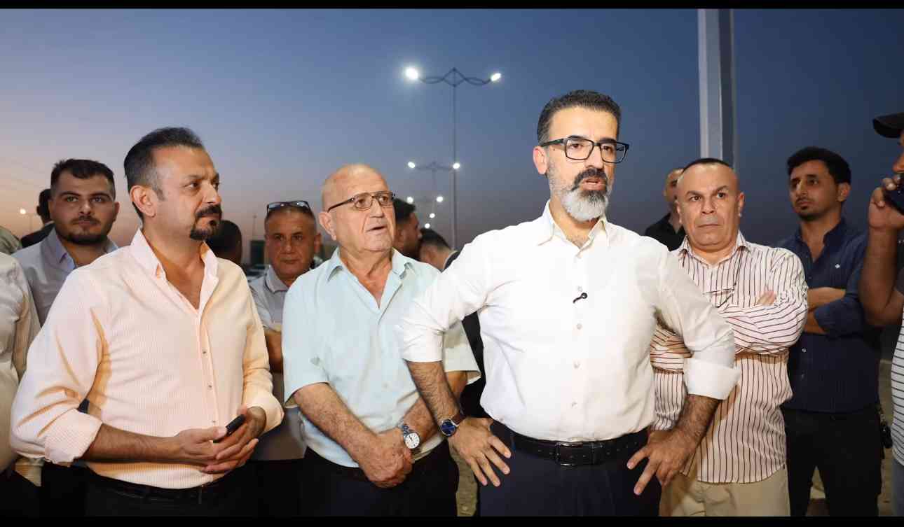 تشغيل انارة طريق كركوك الحولي.