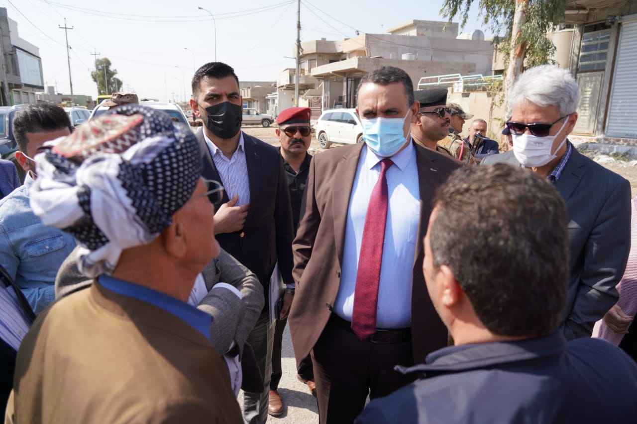     الجبوري يتابع تنفيذ اعمال التأهيل والتطوير في سرجنار وبارود خانه في مدينة كركوك 