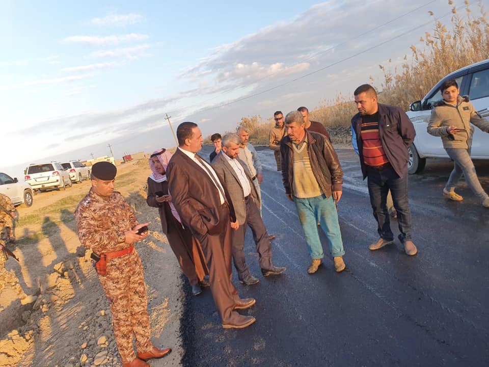 الجبوري  يتفقد سير تنفيذ مشاريع خدمية في قضاء داقوق 