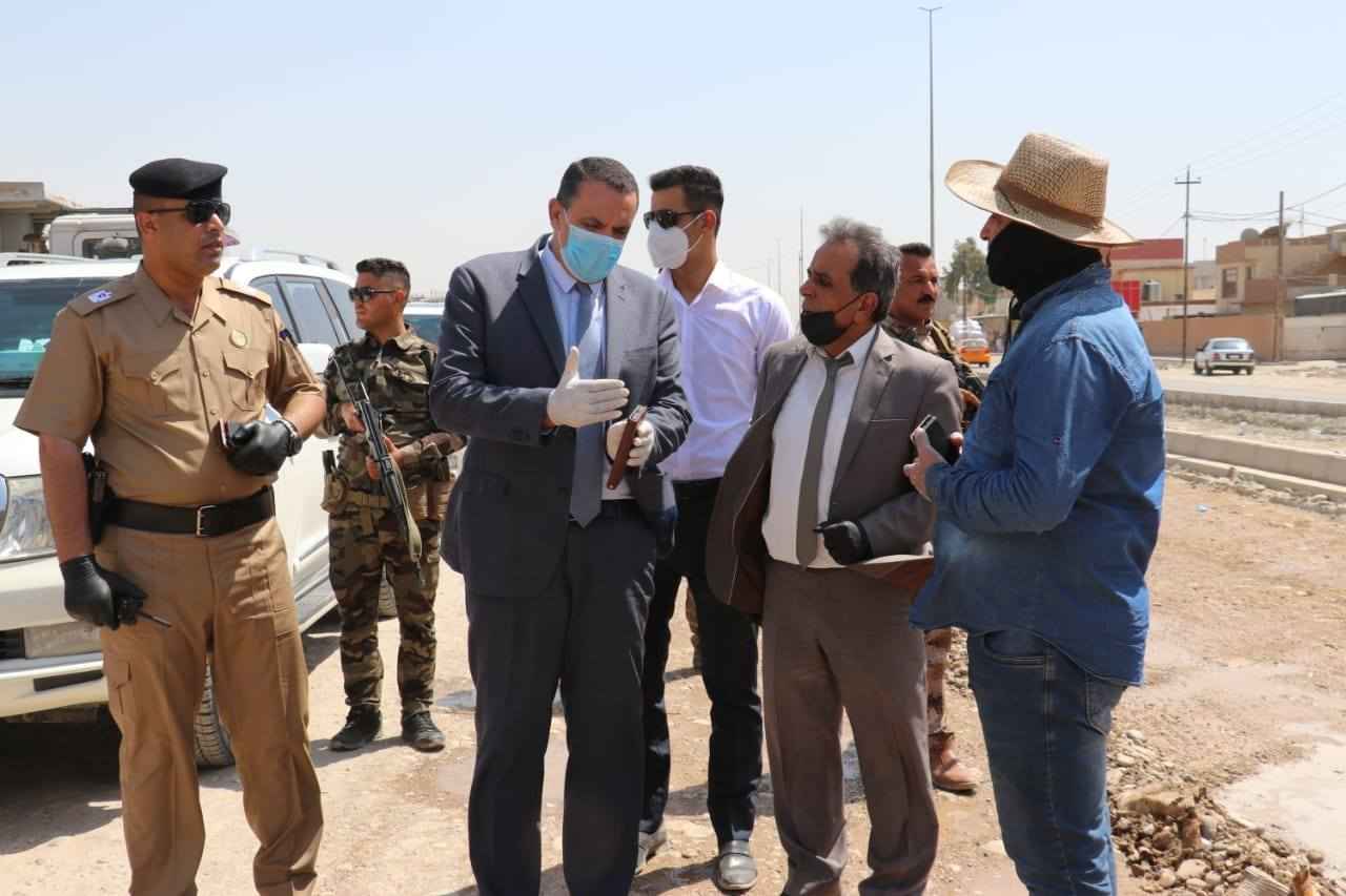 محافظ كركوك يتابع اعمال تأهيل وتطوير شارع الكورنيش 