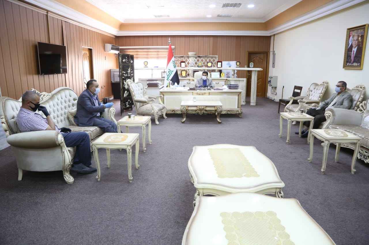  نائب رئيس خلية الازمة  يبحث مع مركز كركوك للبحوث والدراسات الاجتماعية ,جهود مواجهة كورونا ودعم المؤسسات الصحية ,