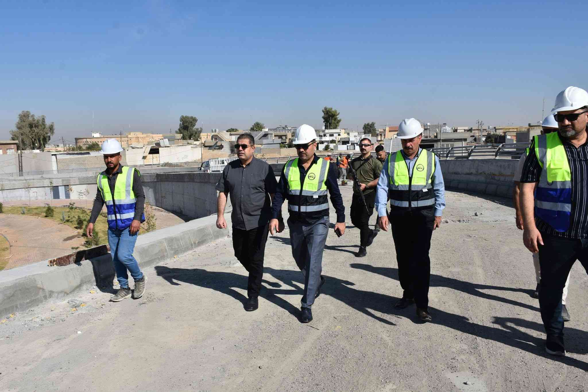 النائب الأول لمحافظ كركوك الدكتور ياوز حميد محمود   يزور مشروع مجسر التون كوبري 