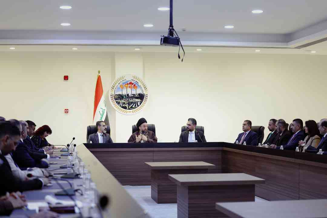 الحكيم .. يلتقي محافظ كركوك ورئيس المجلس وعدد من رؤوساء الدوائر الخدمية