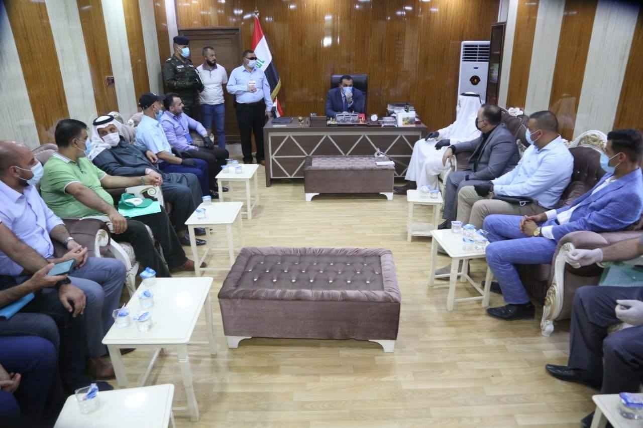 الجبوري  يتفقد ناحية الرياض ويلتقي مواطنيها وعدد من المسؤولين 