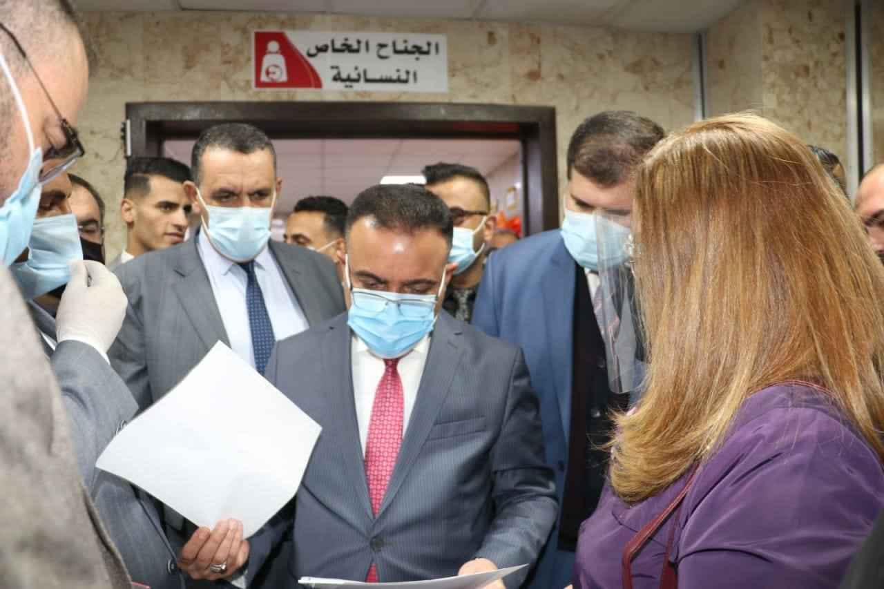 وزير الصحة  يتفقد سير الخدمات المقدمة لمواطني كركوك في مستشفى الولادة والامراض النسائية والاطفال .