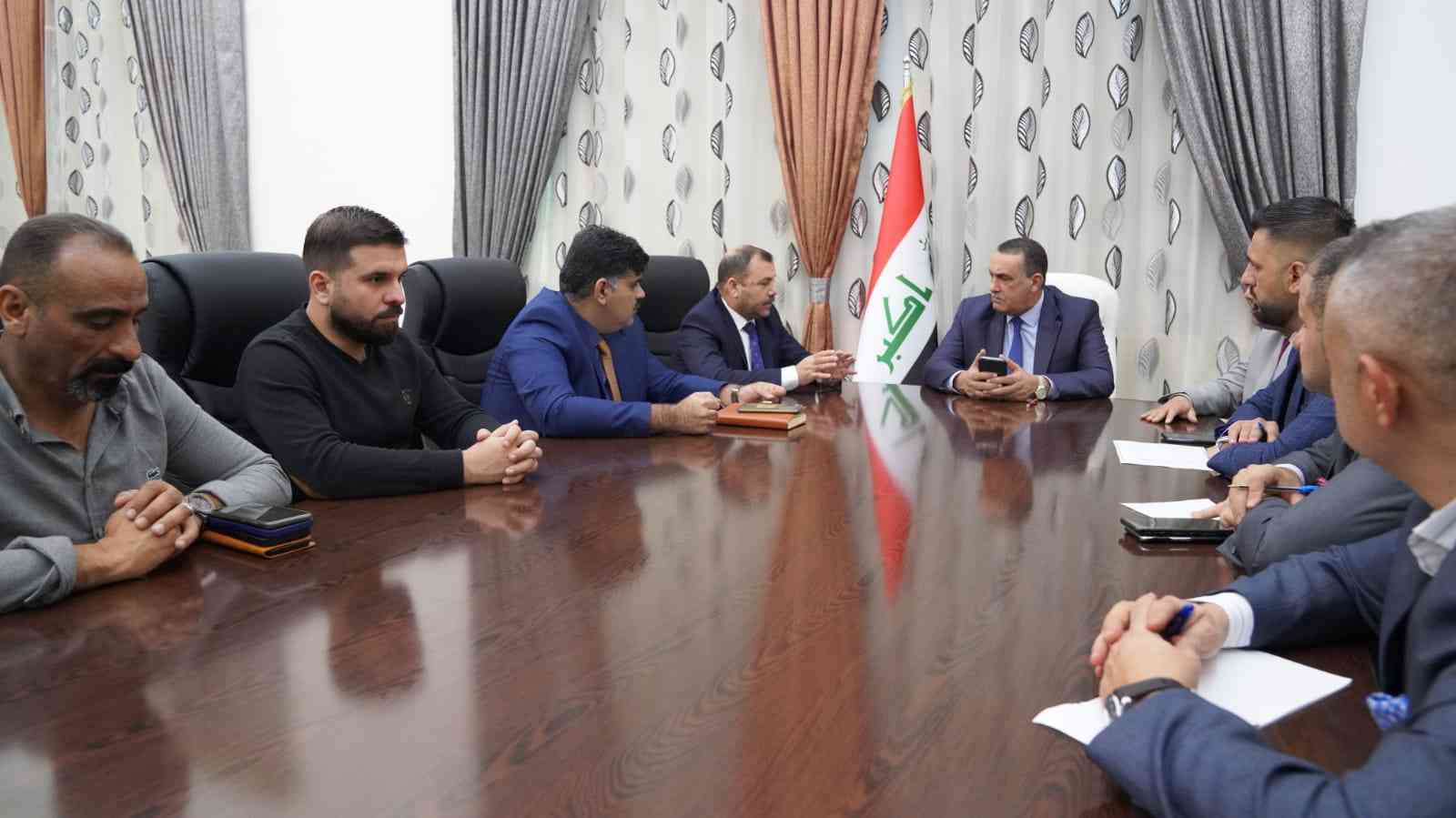 الجبوري .. يبحث مع وفد من صندوق اعادة الأعمار ،المشاريع المنفذة بالمناطق المحررة.