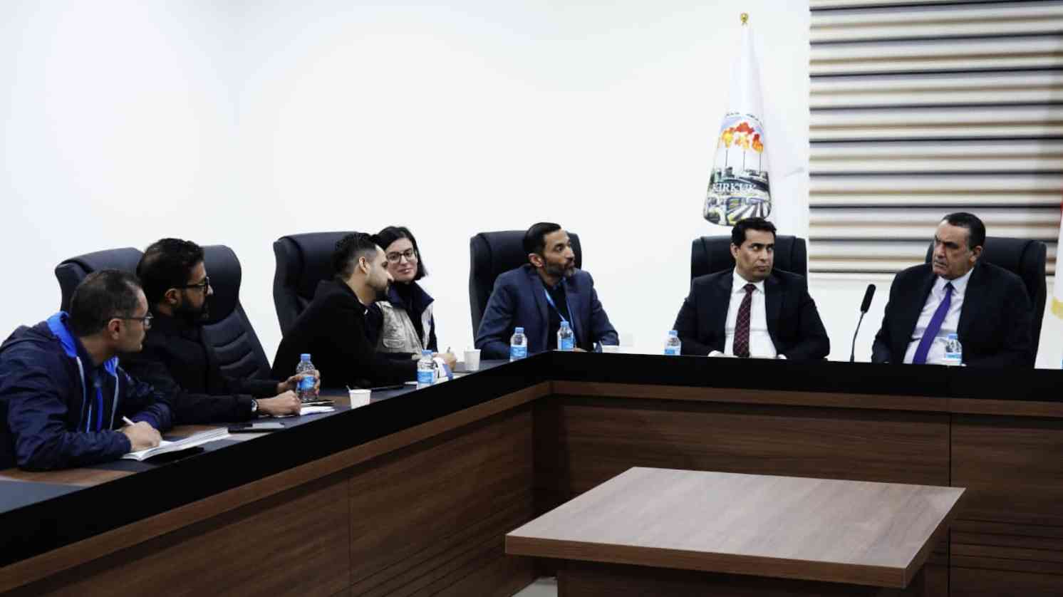 الجبوري ..يلتقي ممثل برنامج الاغذية العالمي في العراق خلال زيارته كركوك لأول مرة  .