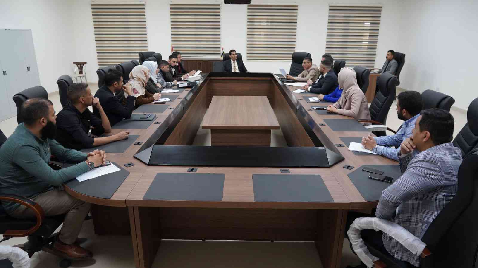 المعاون الفني ..  يبحث جهود تنفيذ مشروع تأهيل الطريق من كازينو المجيدية الى سوق احمد اغا ،وتطوير شارع القدس .