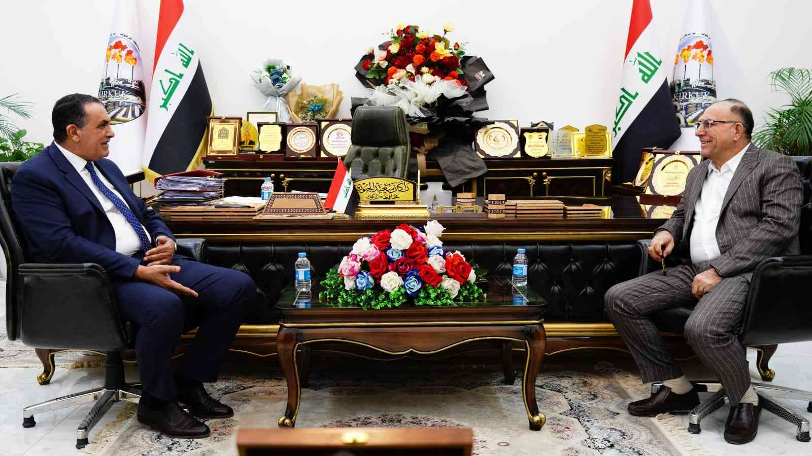 الجبوري والبياتي .. يبحثان اوضاع كركوك ، والتأكيد على دعم القوات الامنية وجهود تأمين الخدمات لمواطني المحافظة .