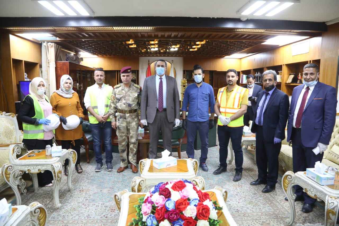 السيد محافظ كركوك  يبدي دعمه لمطالب المهندسين 