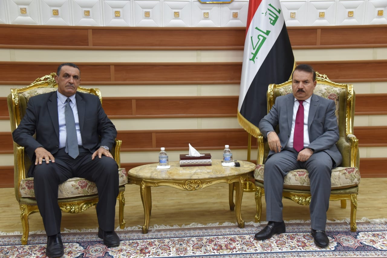  وزير الداخلية يبحث مع محافظ كركوك , دعم عمل مؤسسات الوزارة 