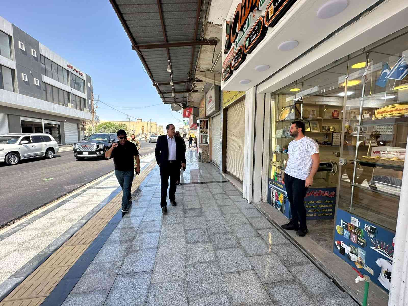 محافظ كركوك ..  يطلع ظهر اليوم على سير اعمال التأهيل والتطوير في شارع المجيدية / القشلة / الاوقاف القديمة .